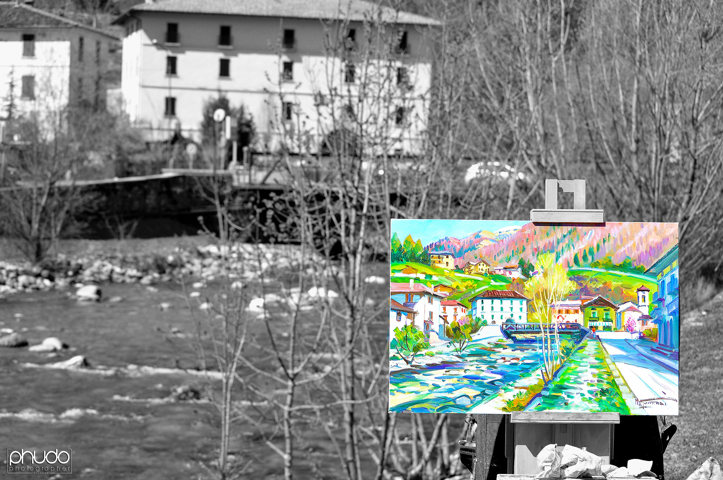 Il ponte in un dipinto