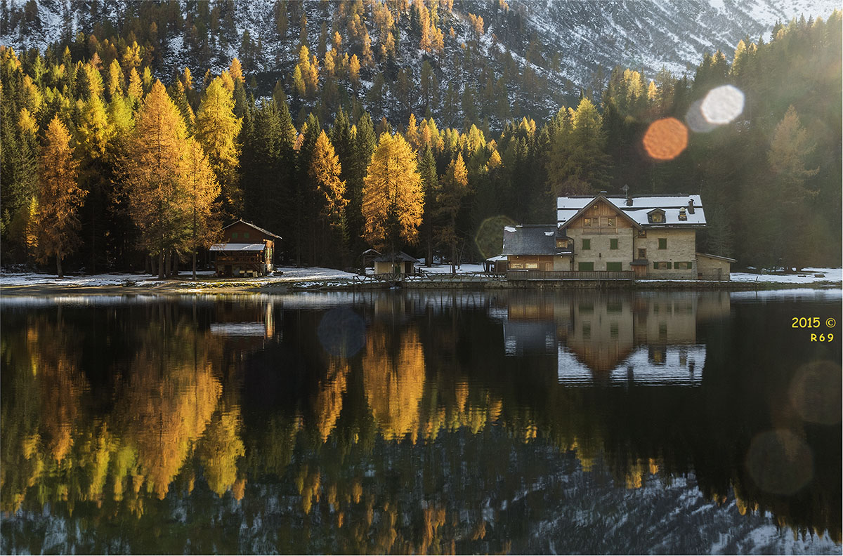 The refuge and its reflection (Backlight 2015)