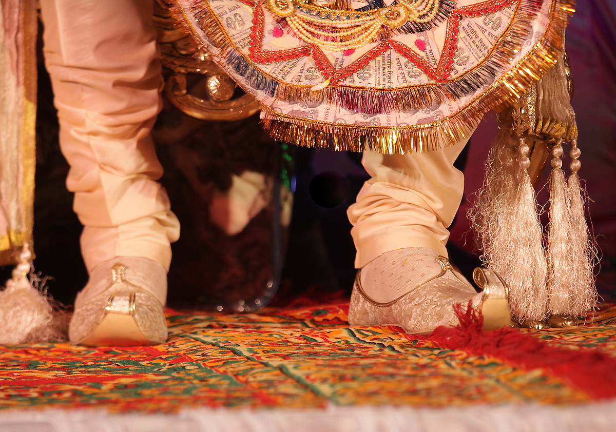Groom dressed from head to toe .....