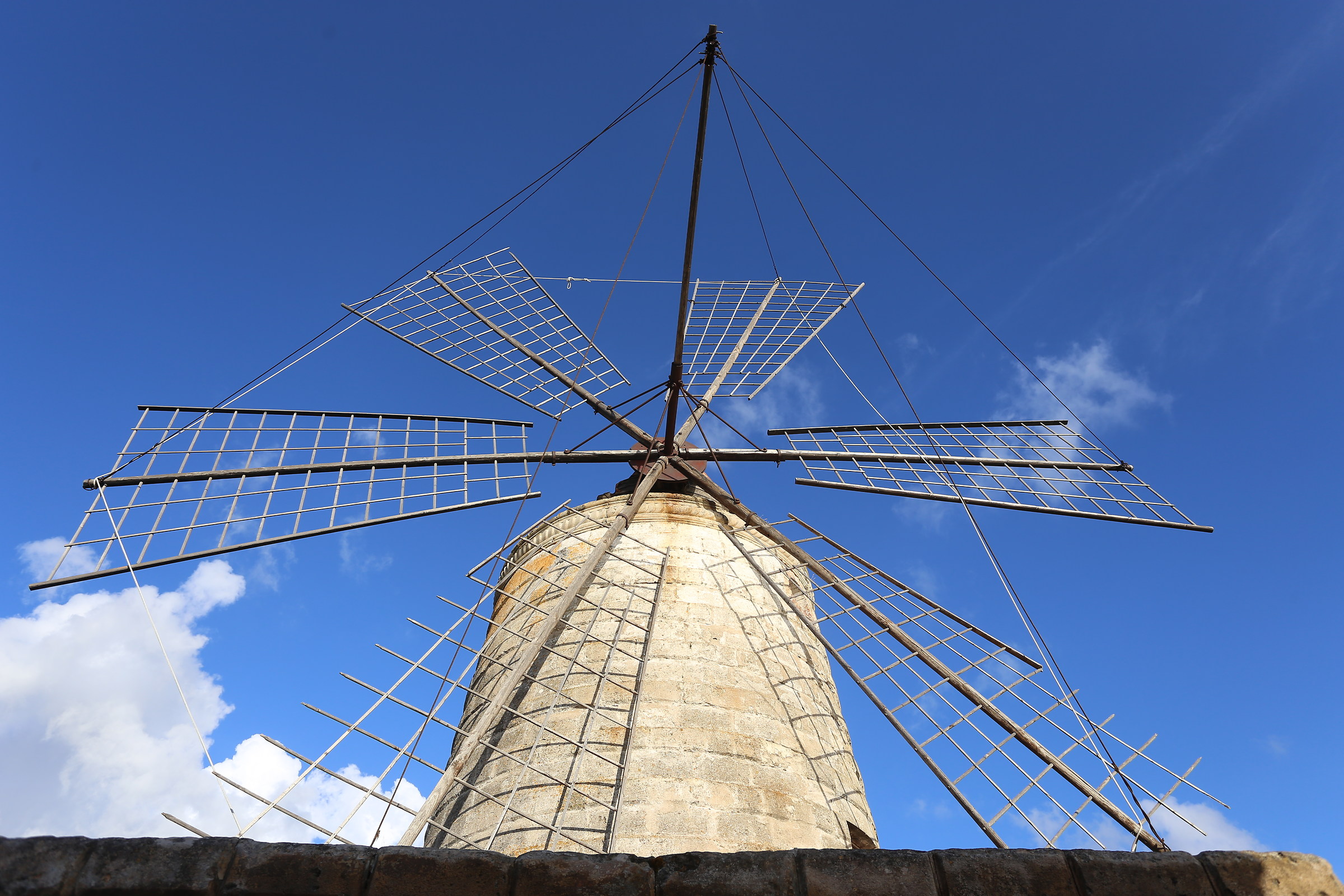 Salt pans of Trapani: Mill and clouds