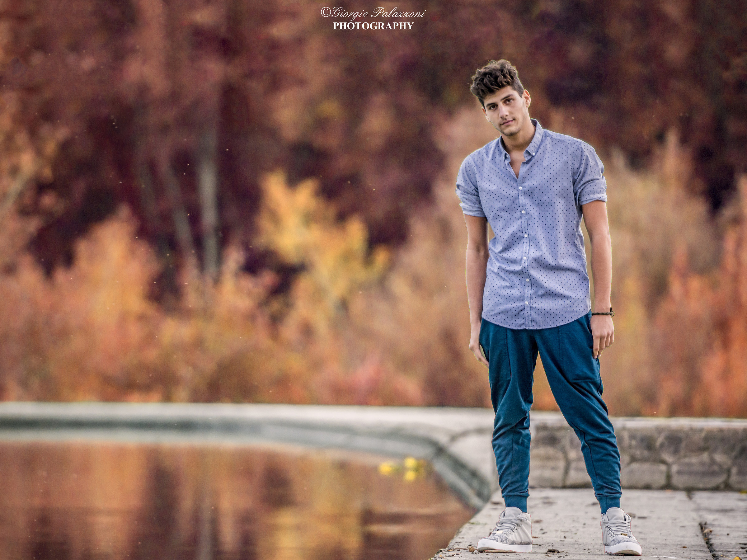 Portrait by the lake.