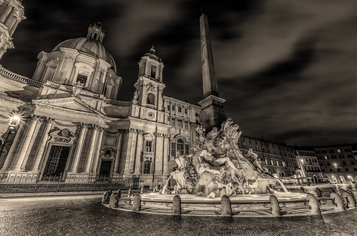 Fontana dei fiumi, Sant Agnese in Agone - Piazza Navona