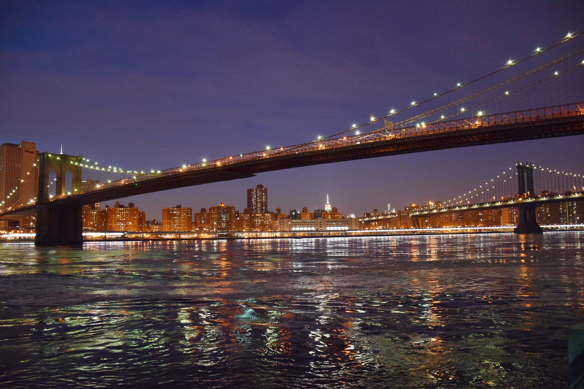 Brooklyn Bridge and Manhattan Bridge