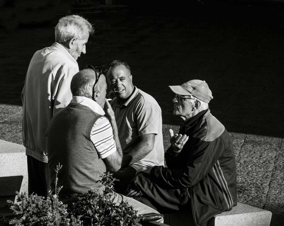 A chat and a ray of sunshine