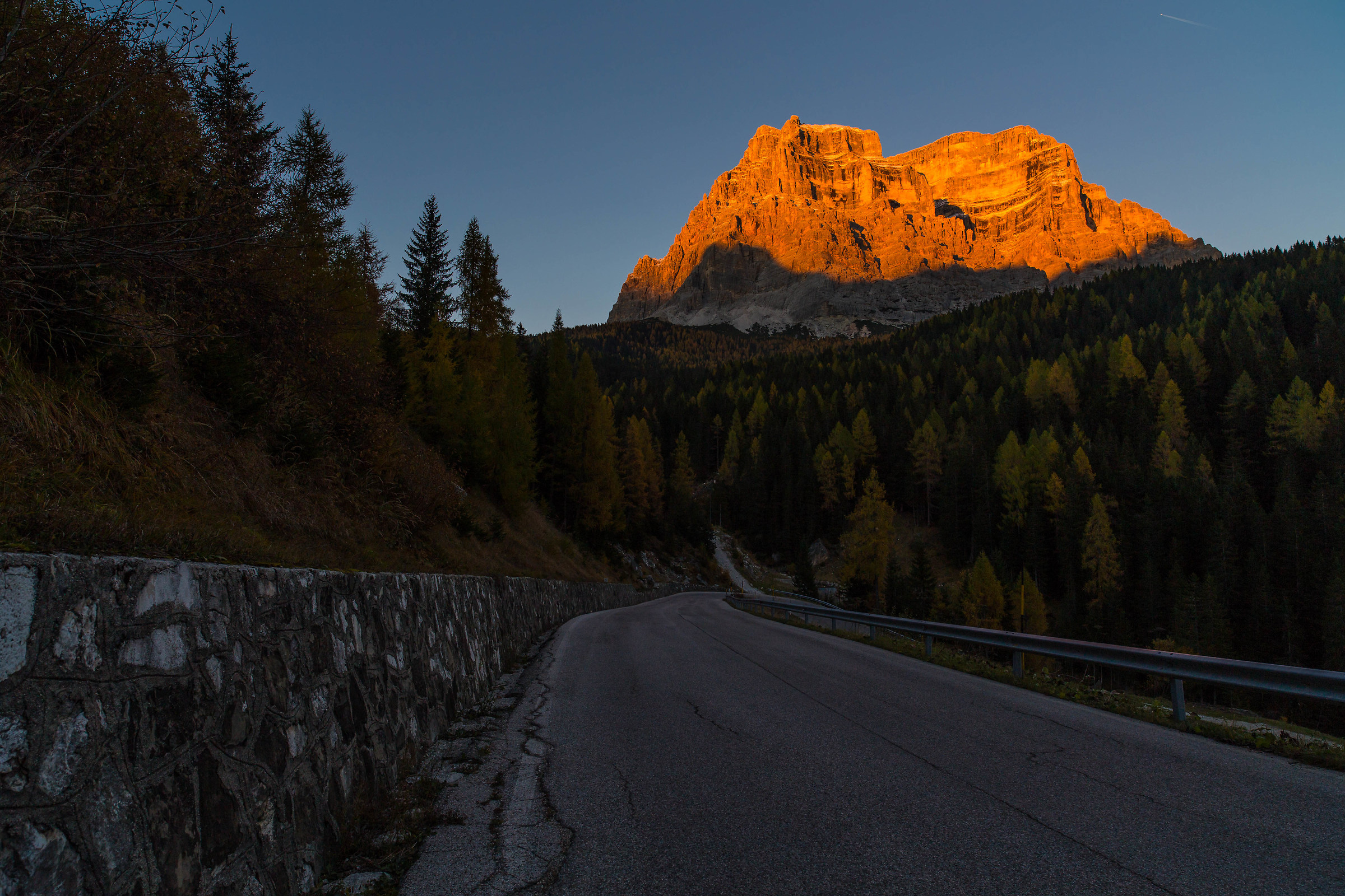 tramonto dolomitico
