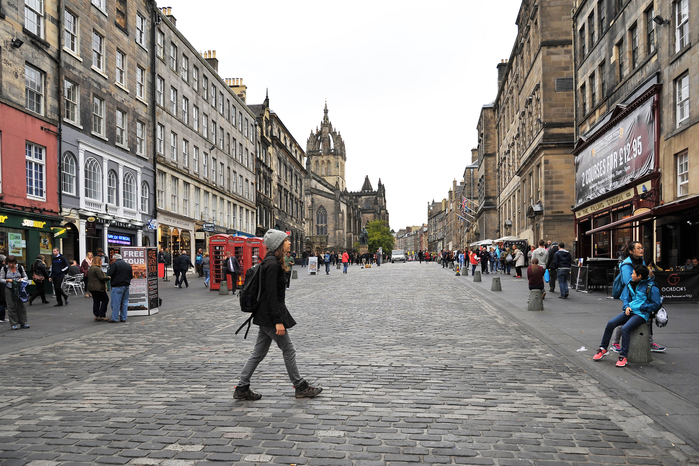 Walking on the royal mile