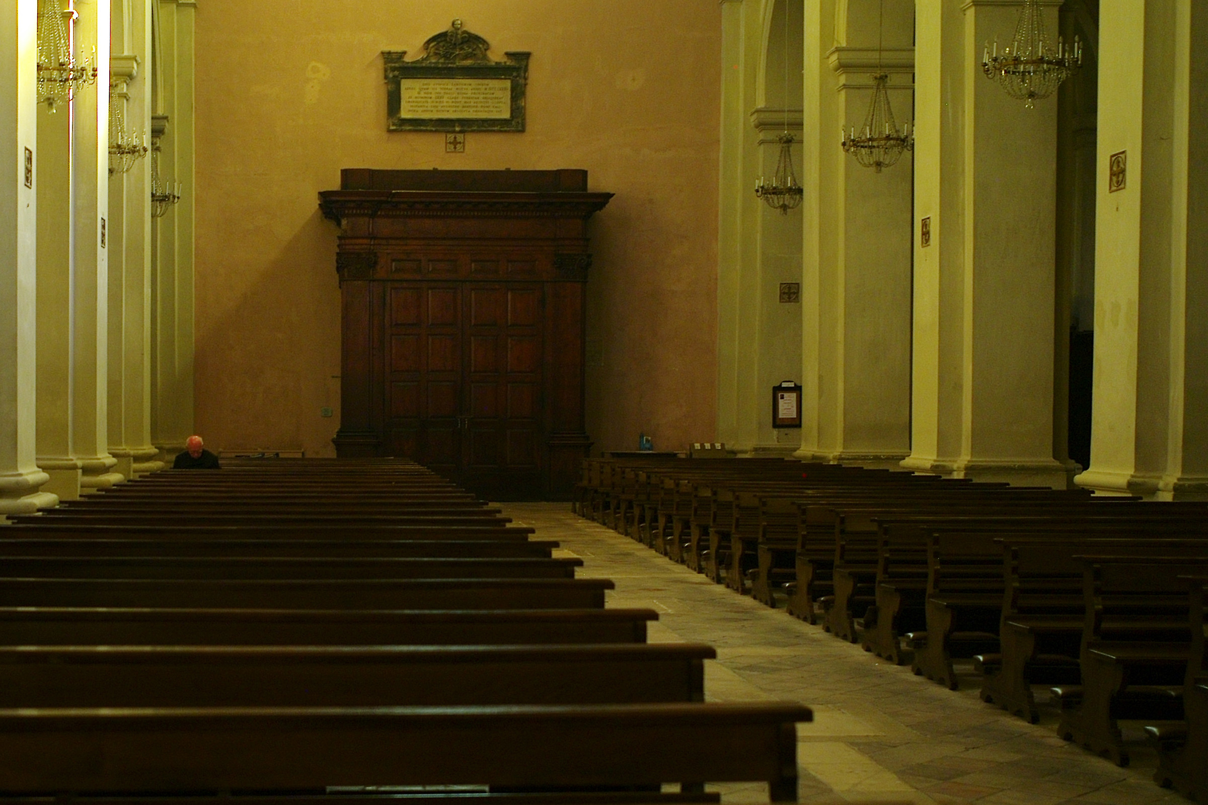 Inside the Cathedral of Cagli
