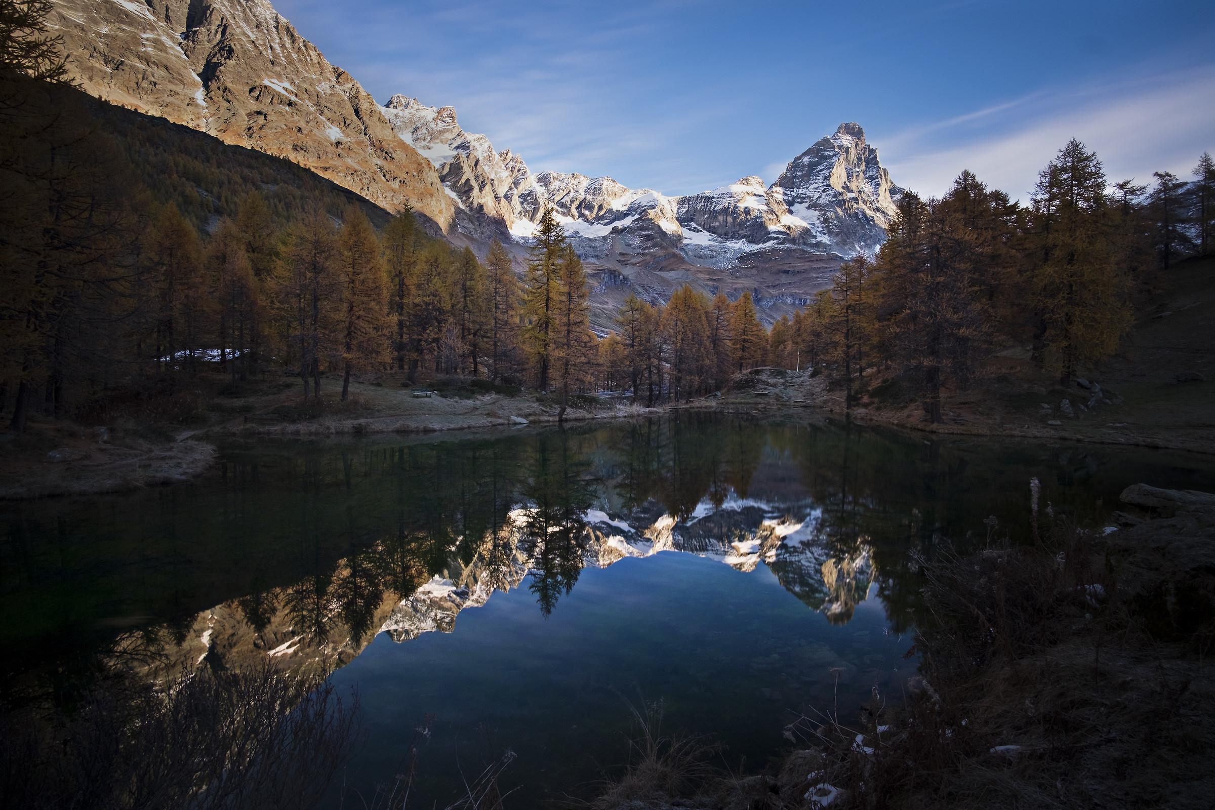 Blue Lake and Monte Cervino