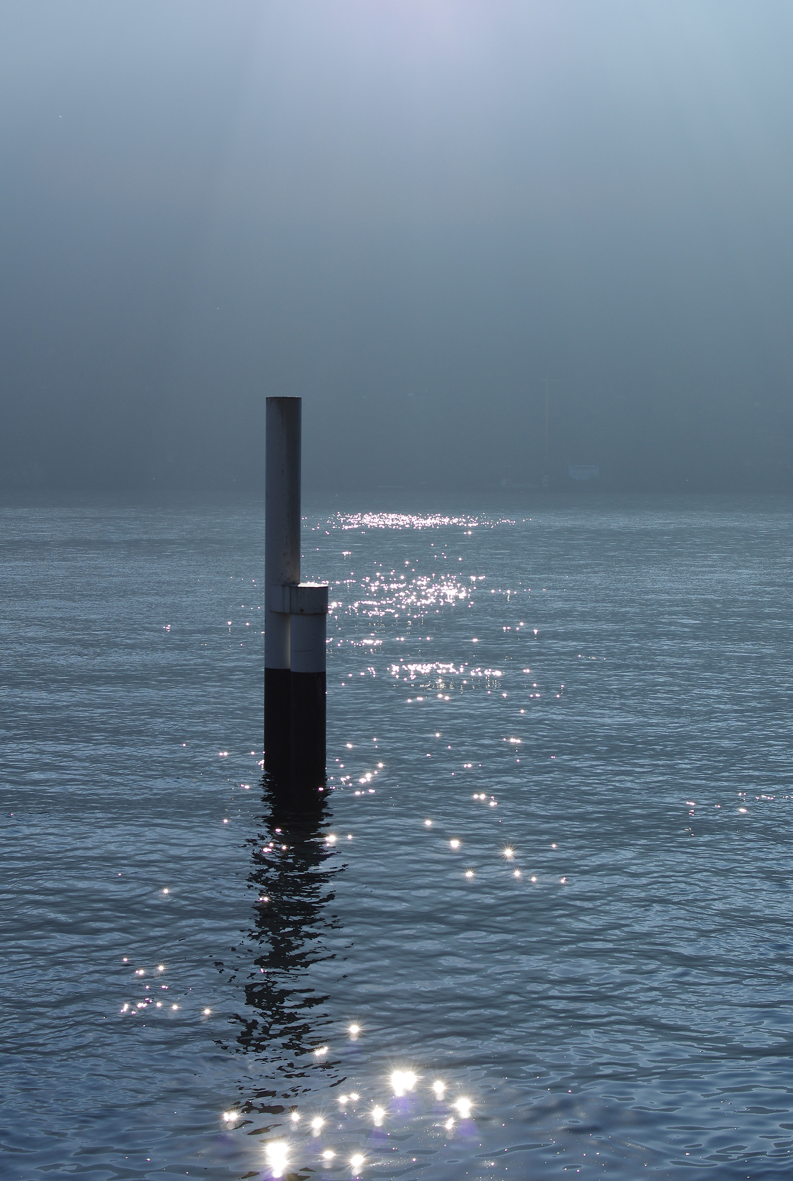 Rays of light on the lake