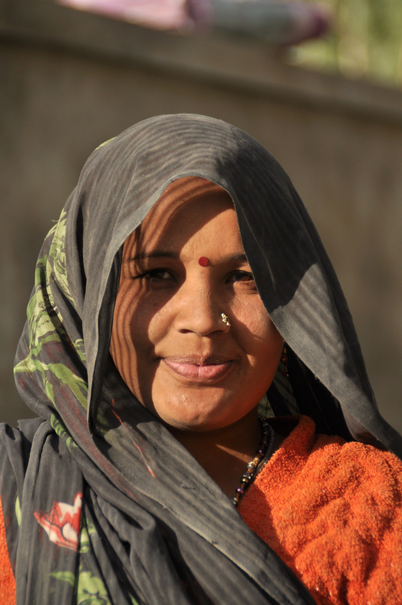 Woman in the sunlight