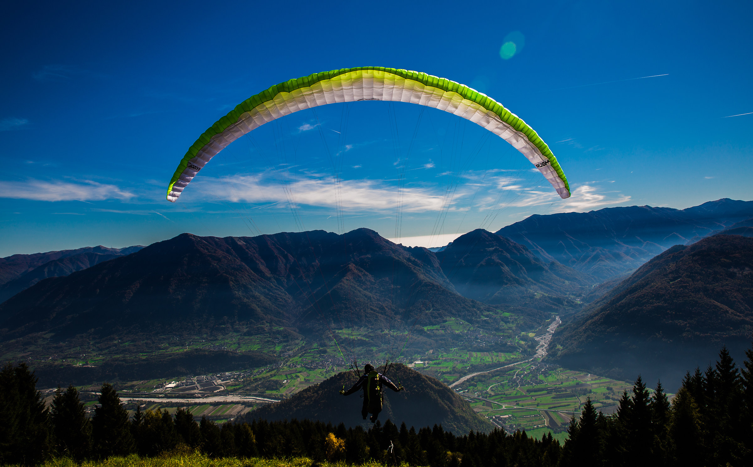 Paragliding on Feltre