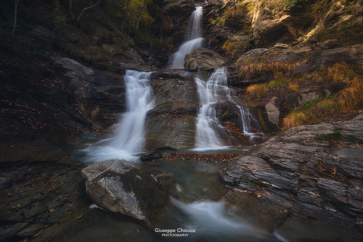 The beauty of a waterfall