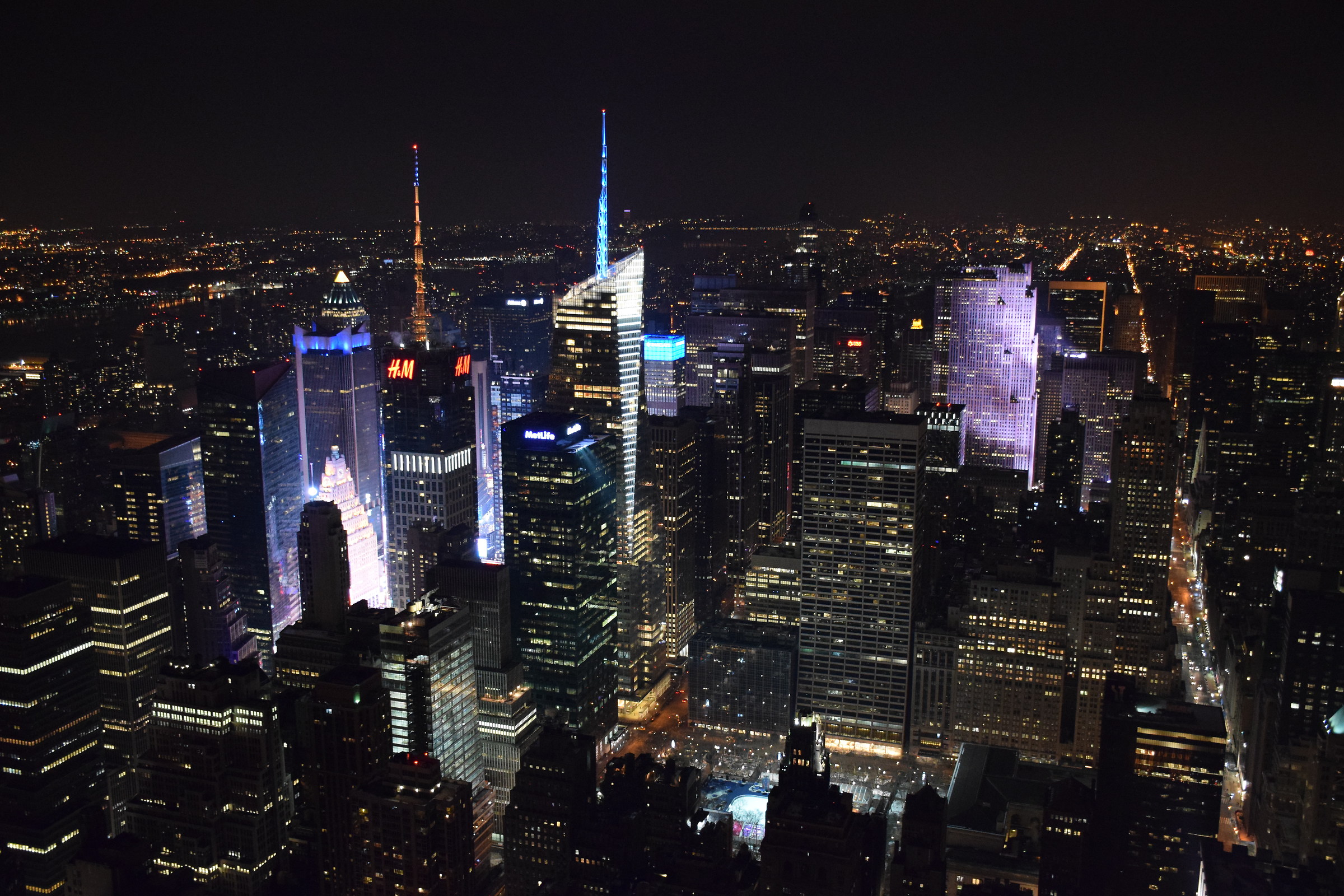 Times Square's lights