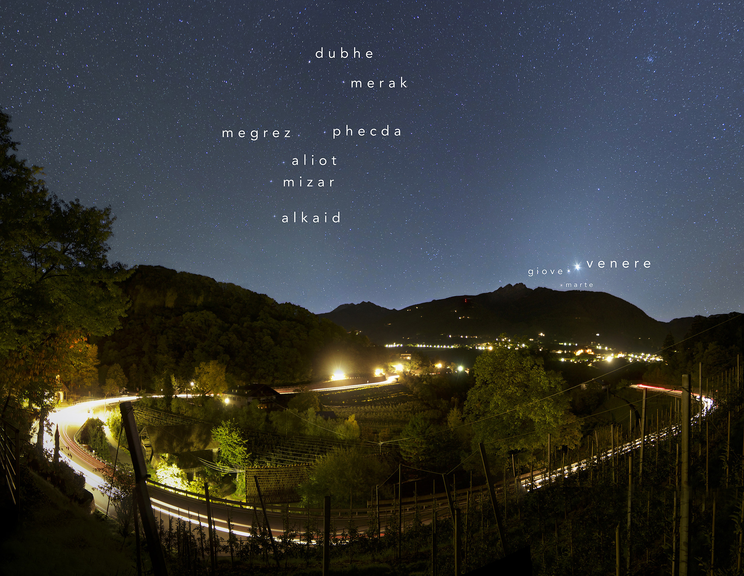 Output conjunction between Venus, Jupiter and Mars.