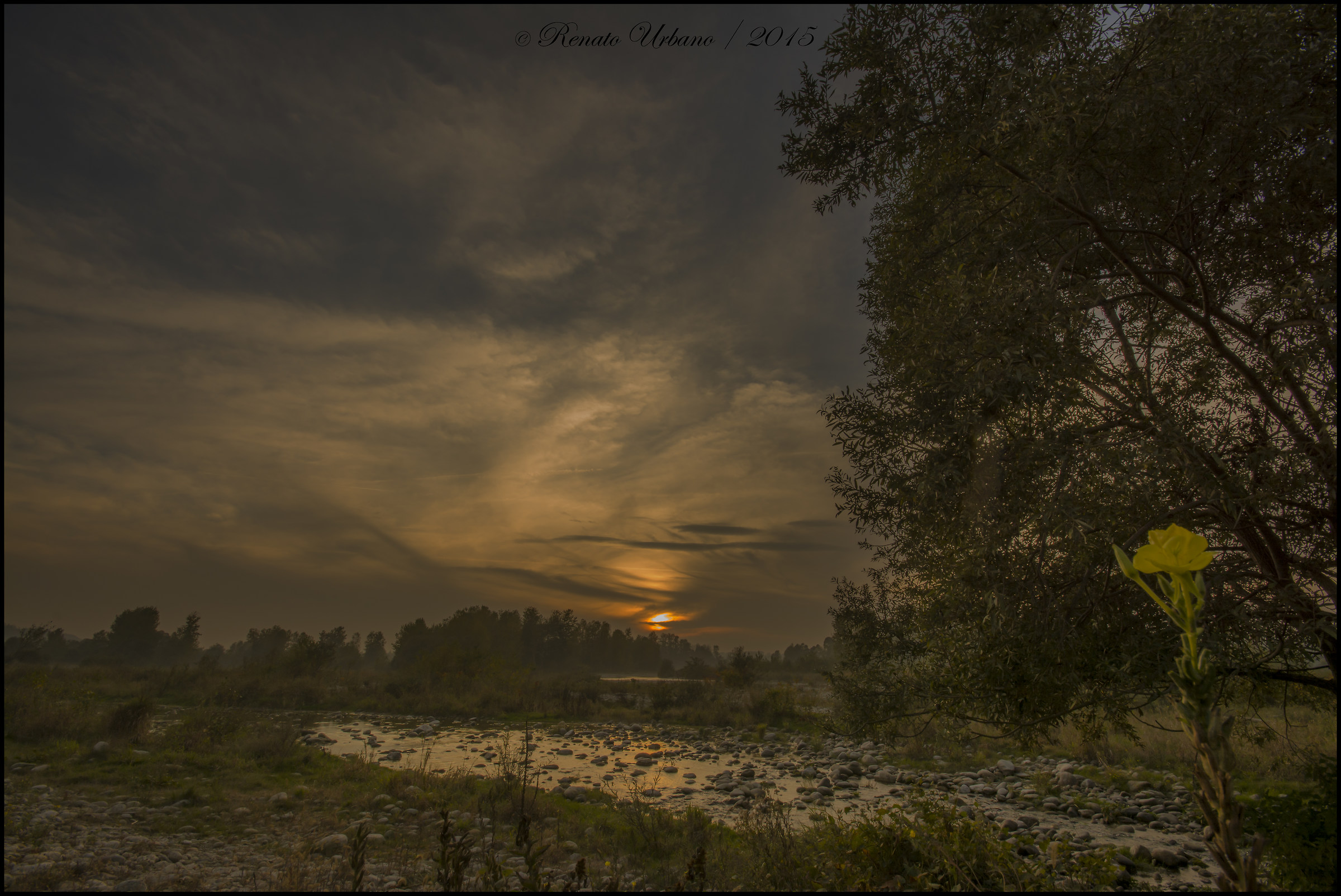 Tramonto sullo Stura di Demonte