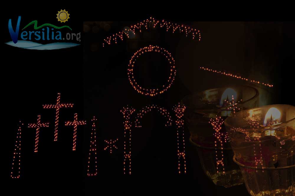 The luminara in Camaiore with cincindellori