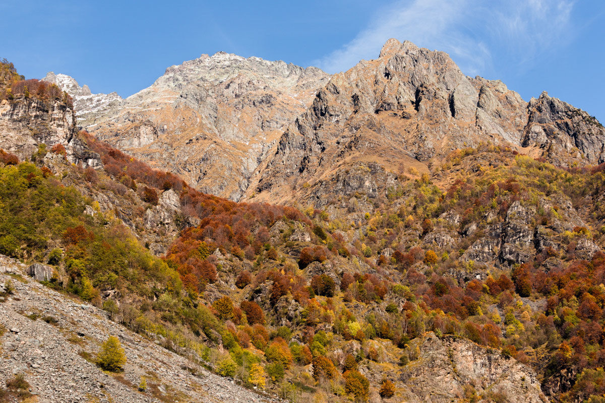 The entrance to the Valley of Coca - Valbondione
