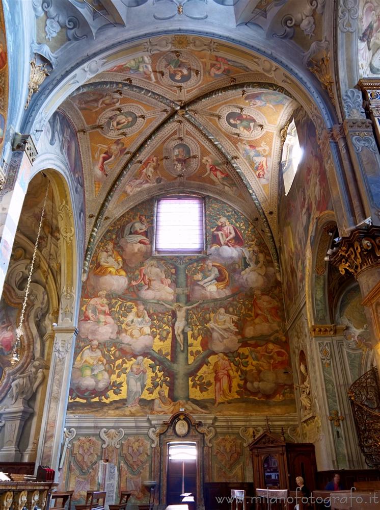 Affreschi sulla parete destra del transetto del Duomo d