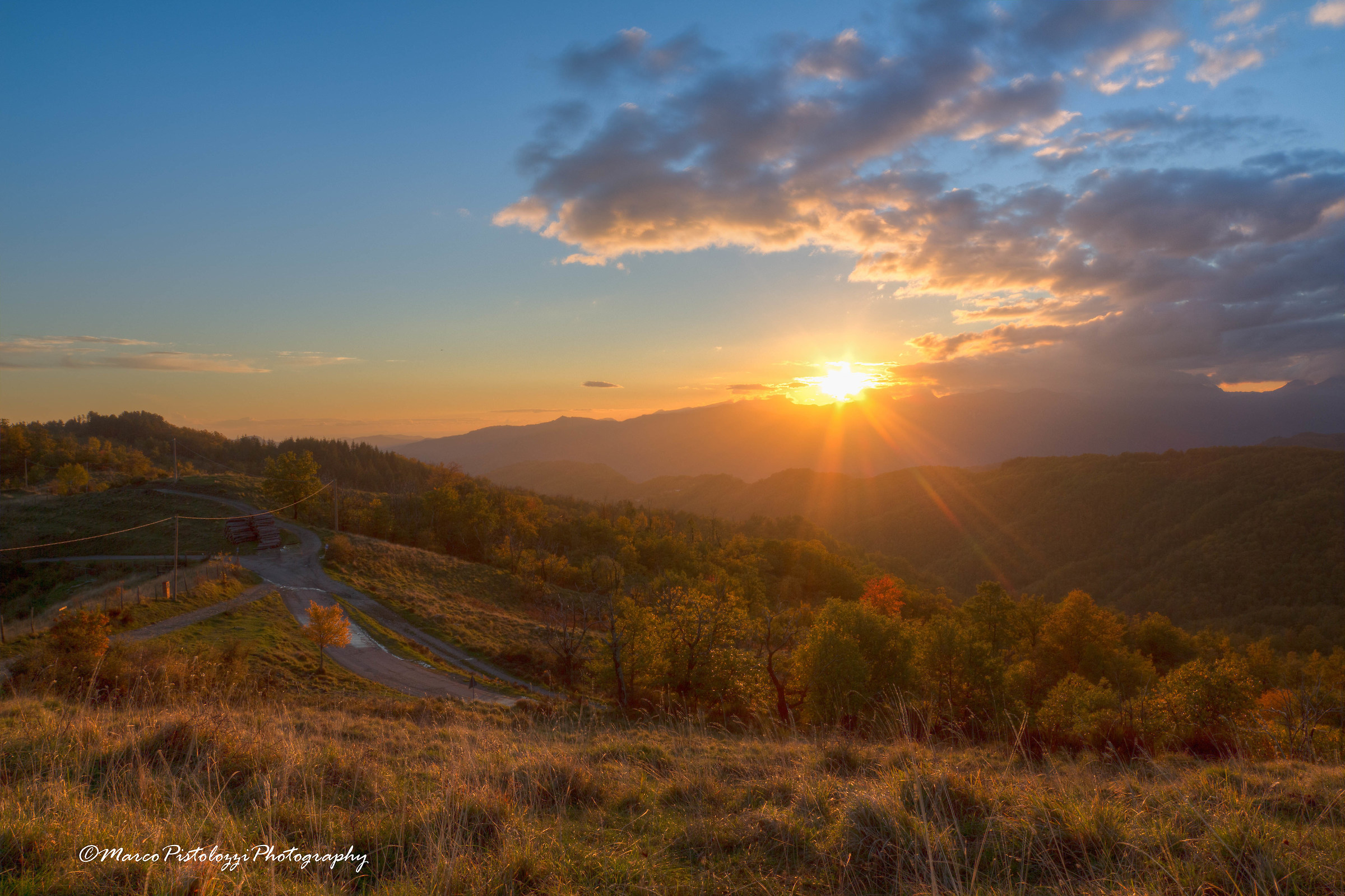 Tramonto sul Cassero Montefegatesi