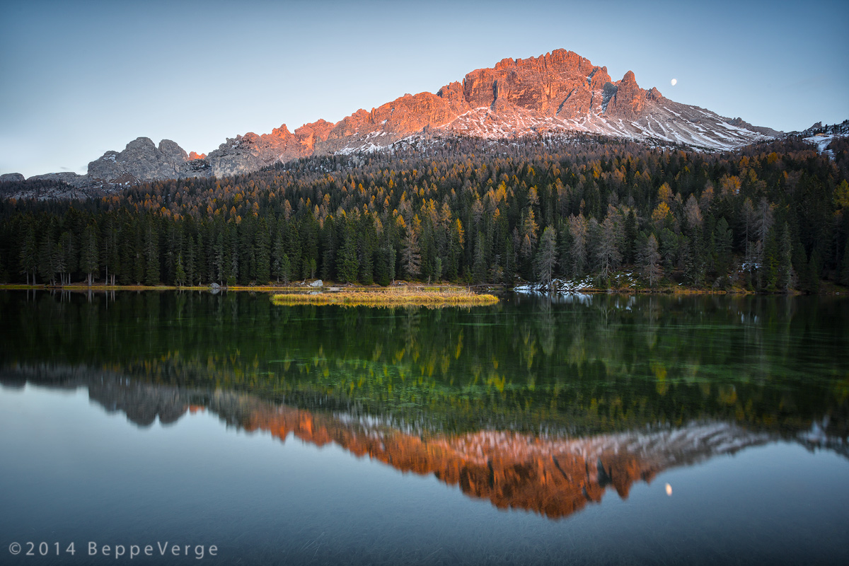 Enrosadira, lago di Misurina
