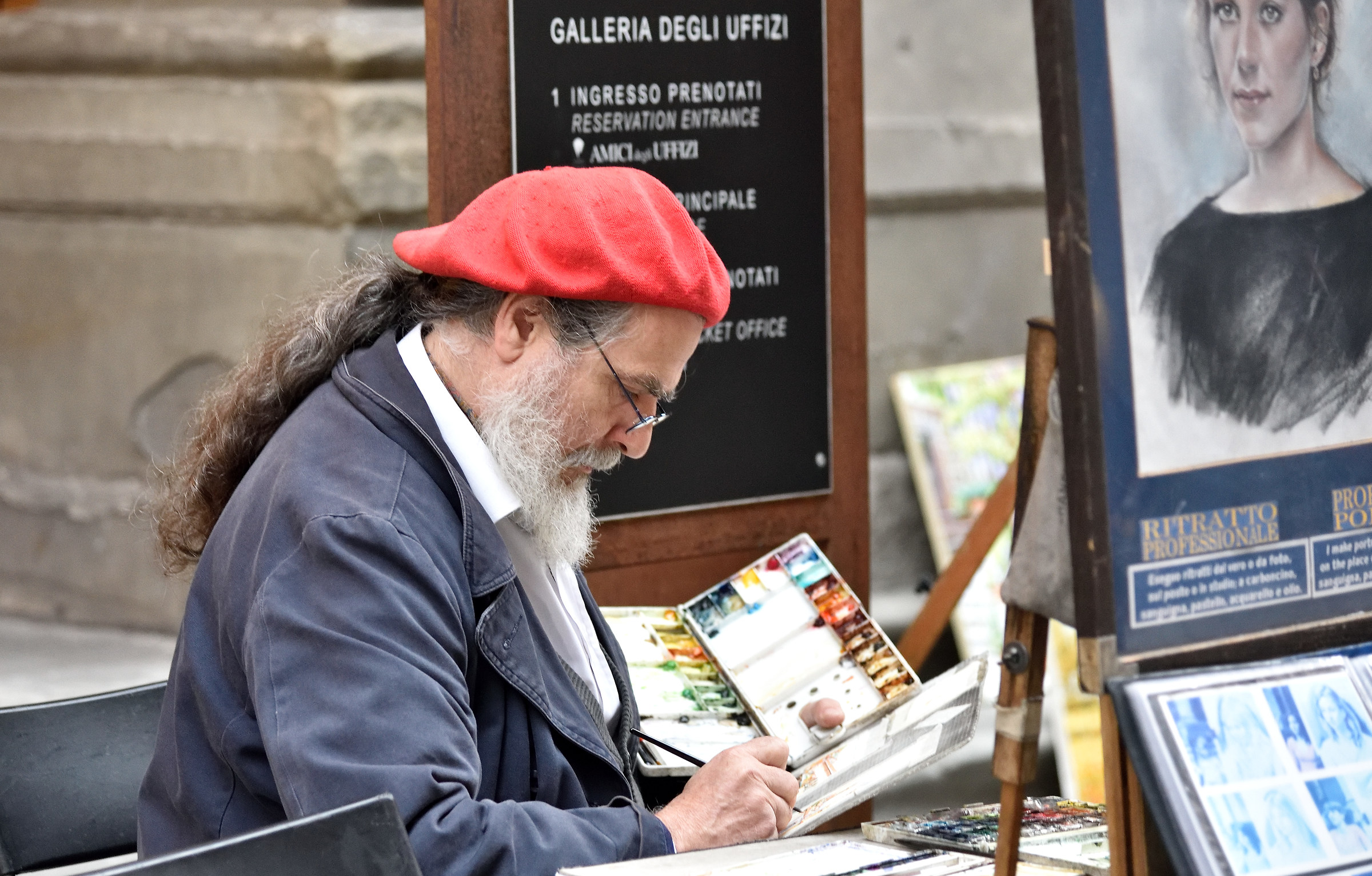 Portrait painter immortalized