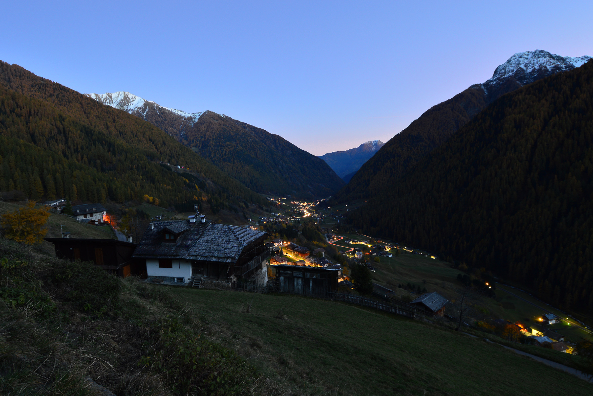 Sera d'autunno in Val di Rabbi