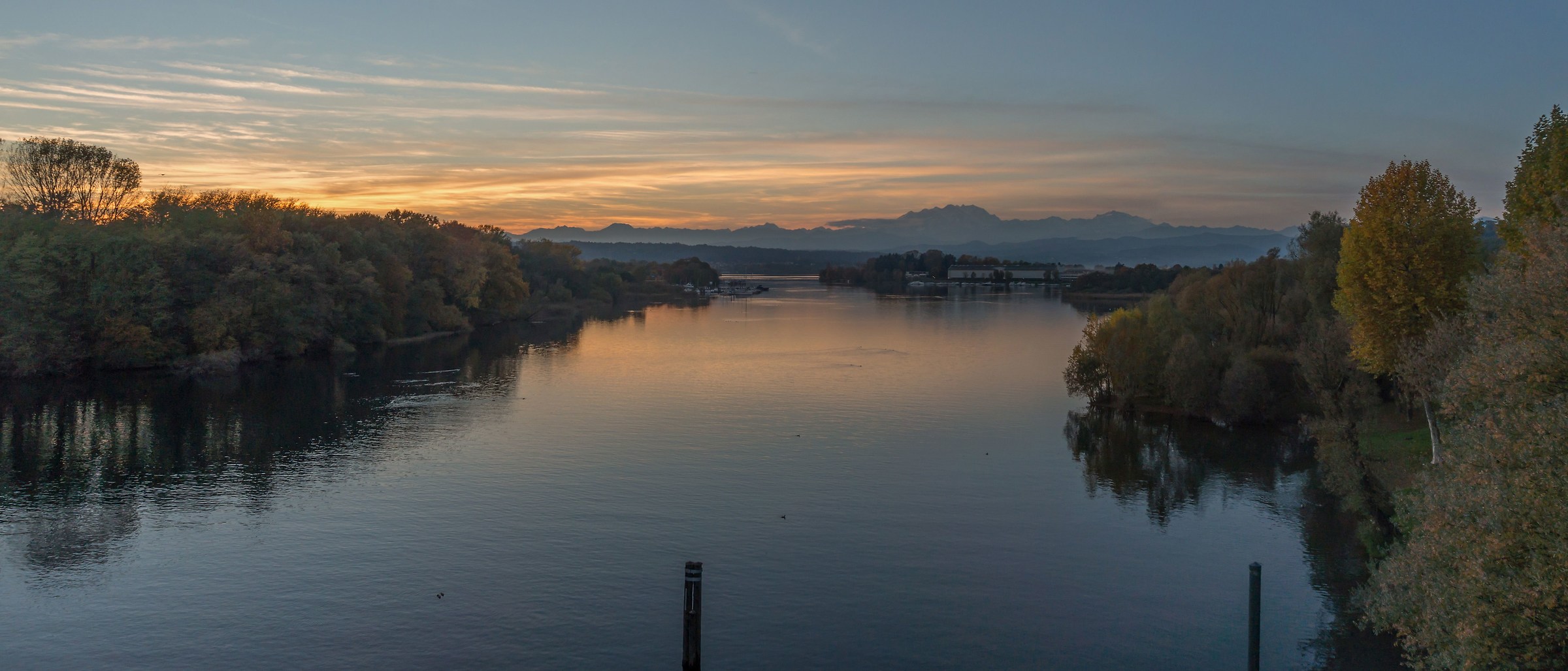 Sunset in late October