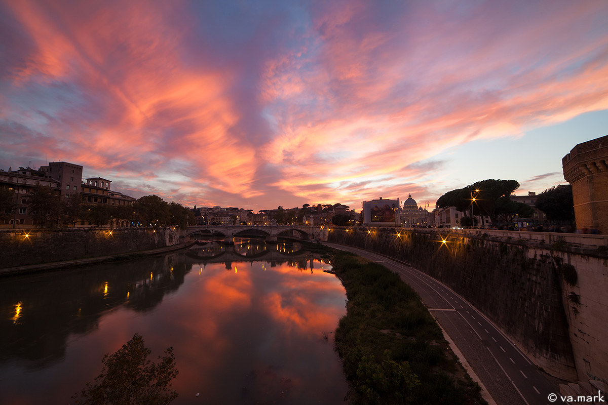 Sunset of the end of October