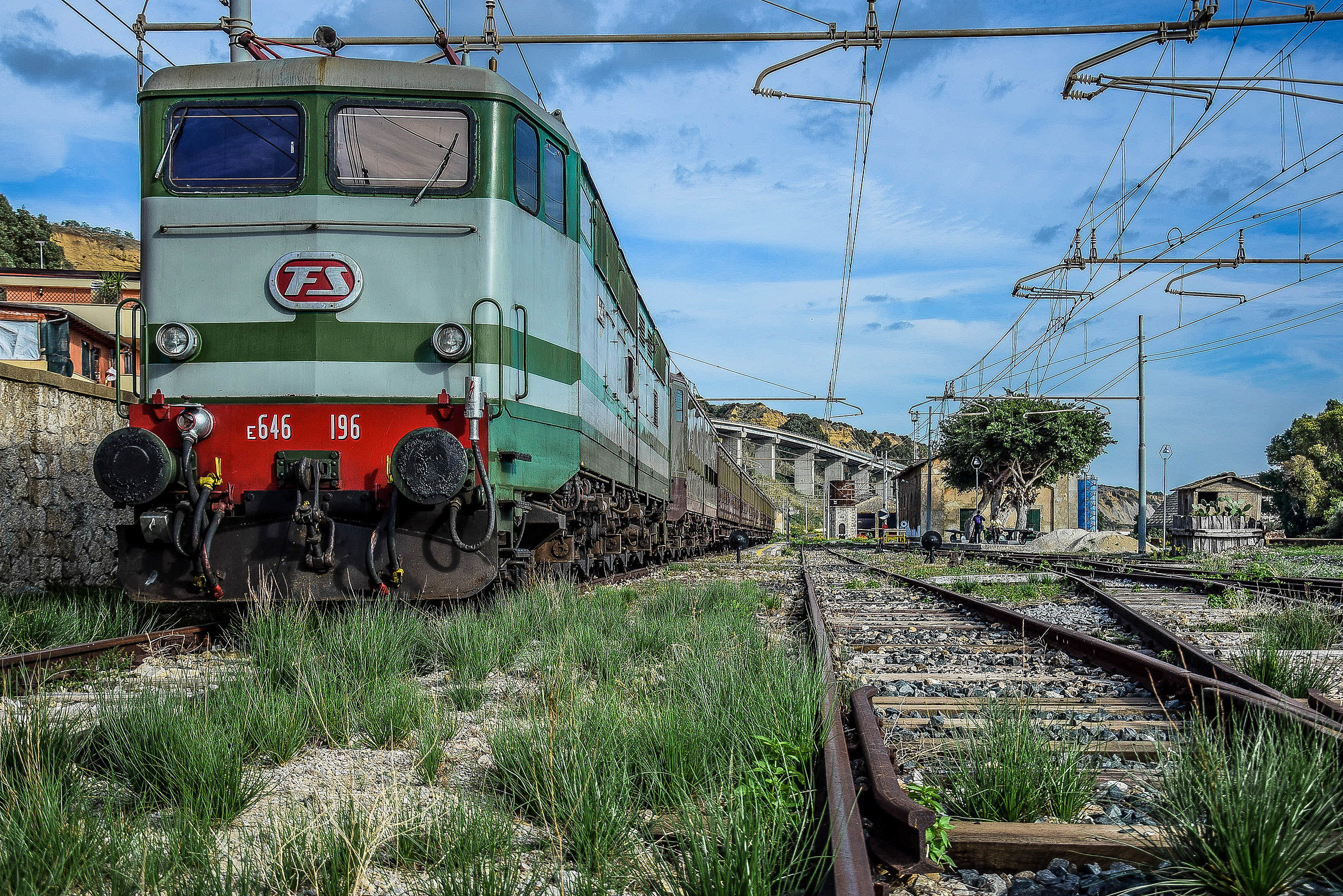 Treno a Porto Empedocle C.le