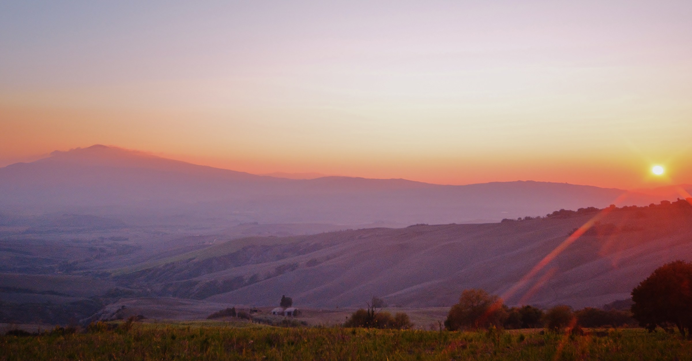Tramonto sull'Amiata