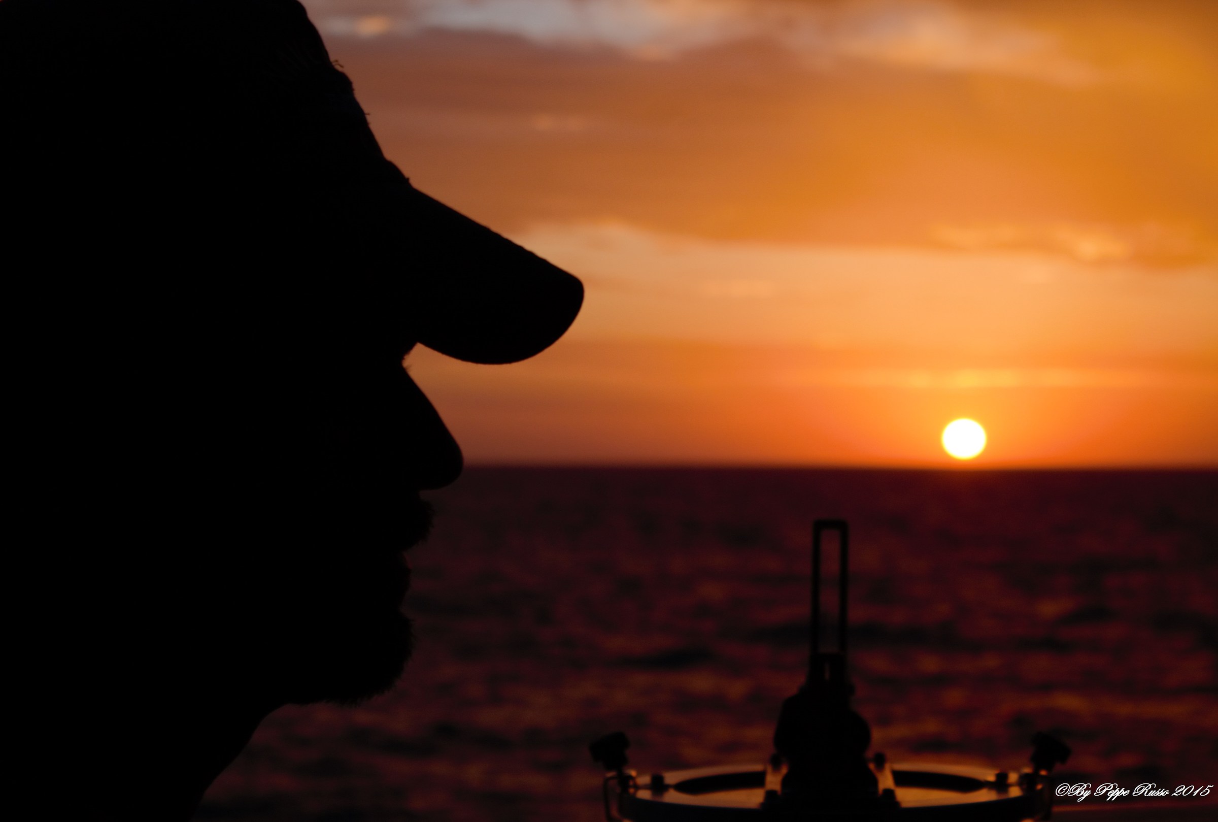 silhouette at sunrise!