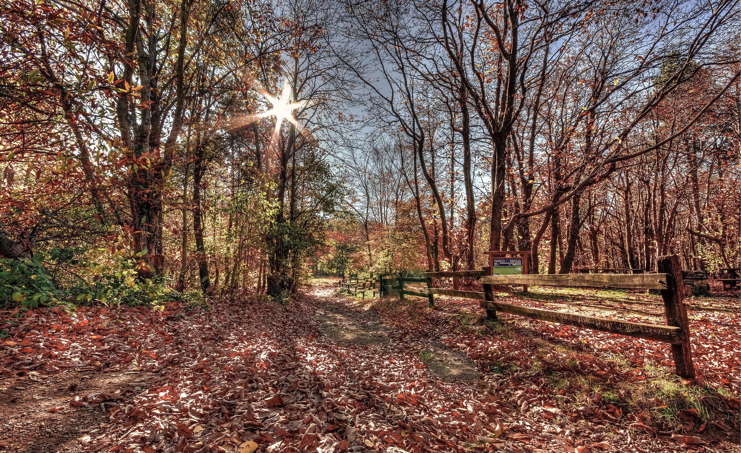 The park Beigua kissed by our star ...