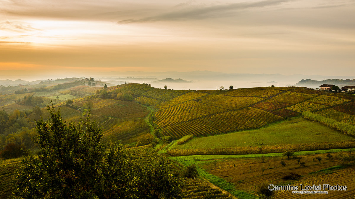 Autumn sunrise in Ricaldone