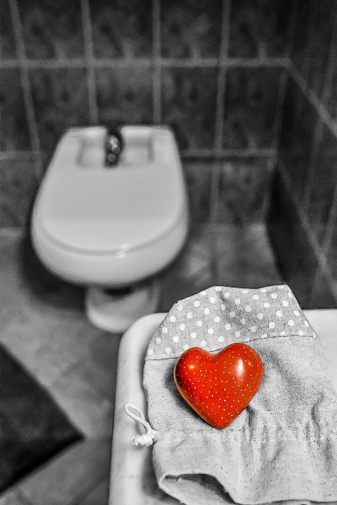 ...in The bathroom...