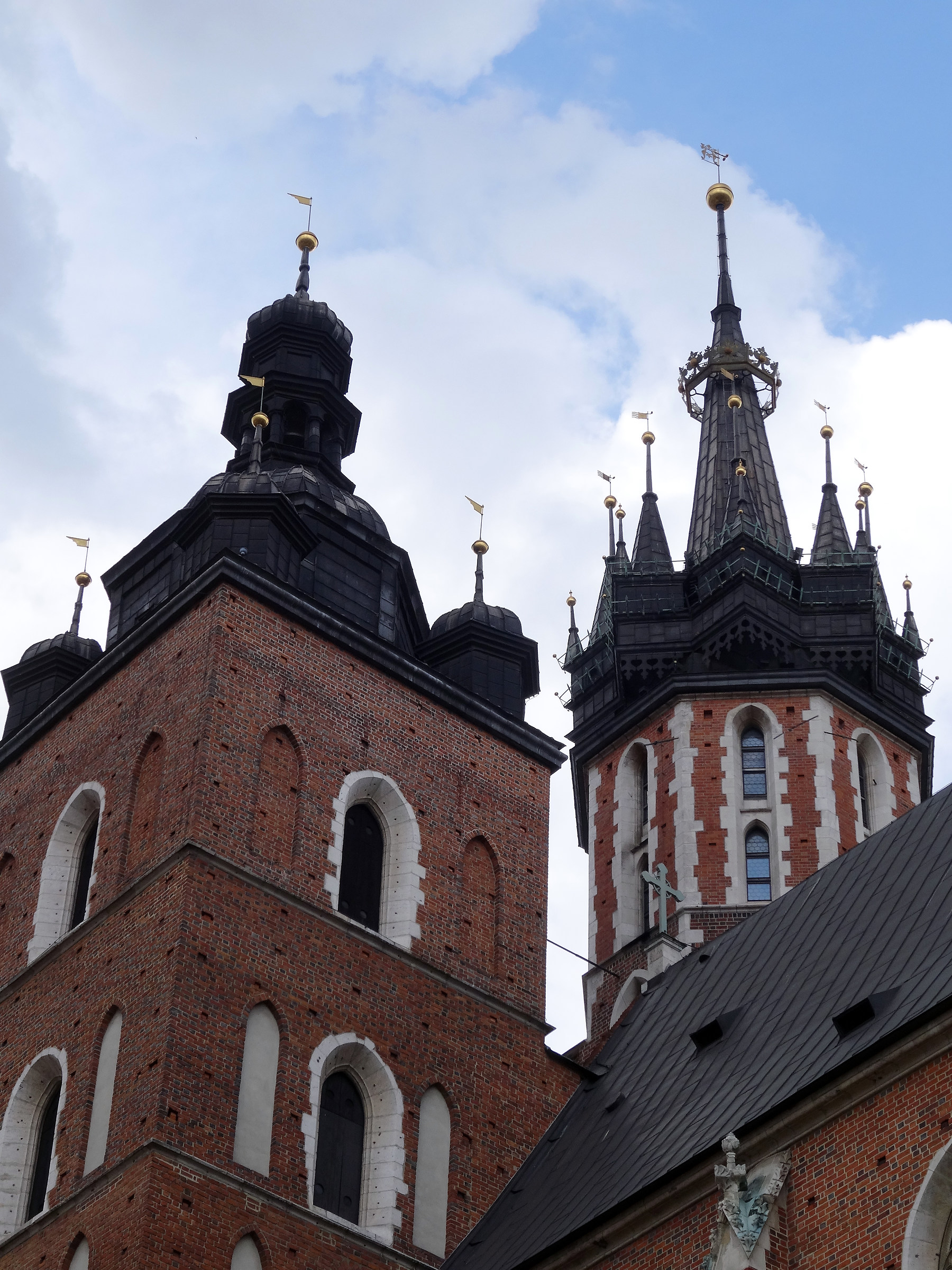 Krakow: the towers of the Basilica of Santa Maria