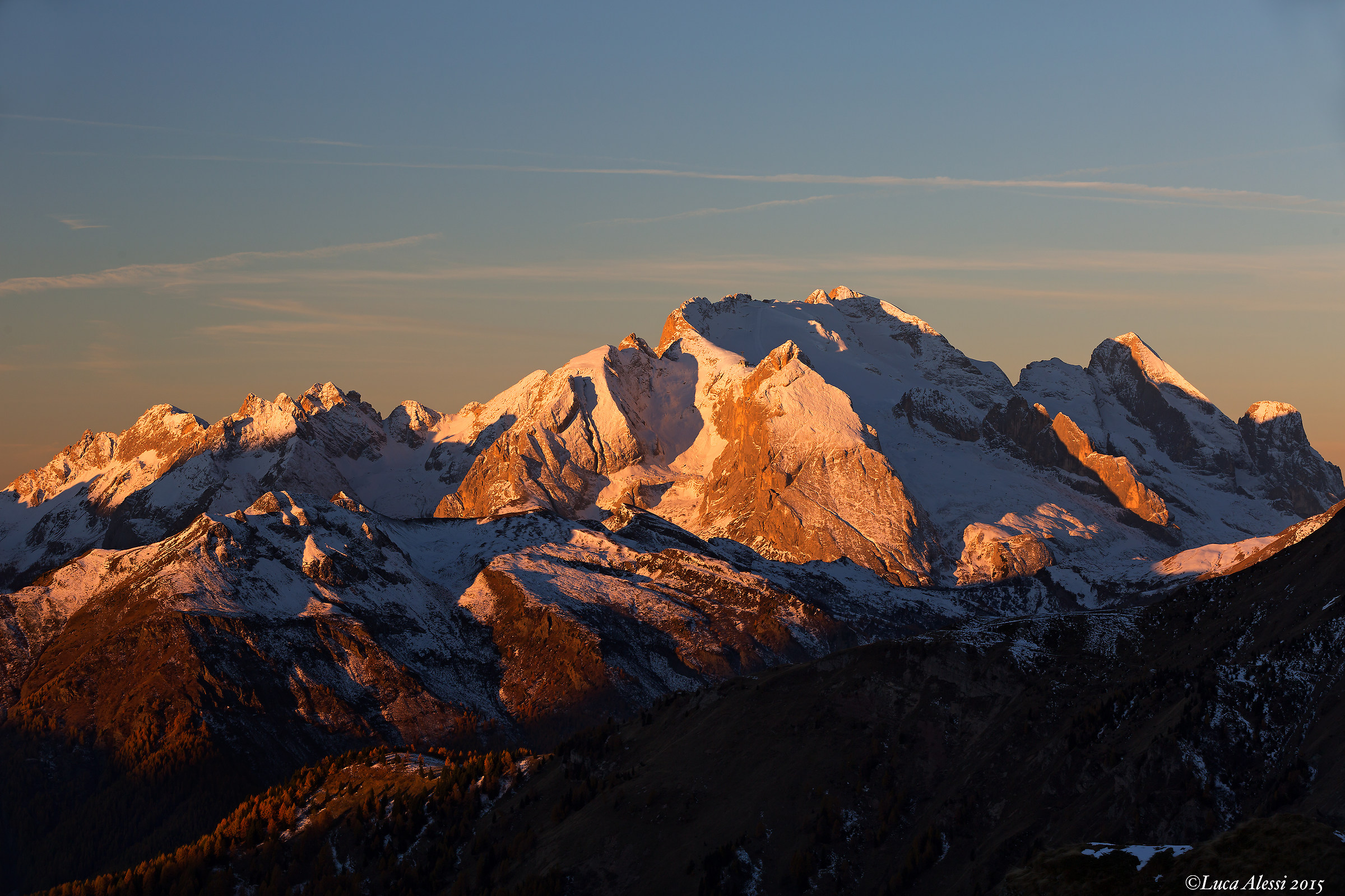 Alba at high altitude