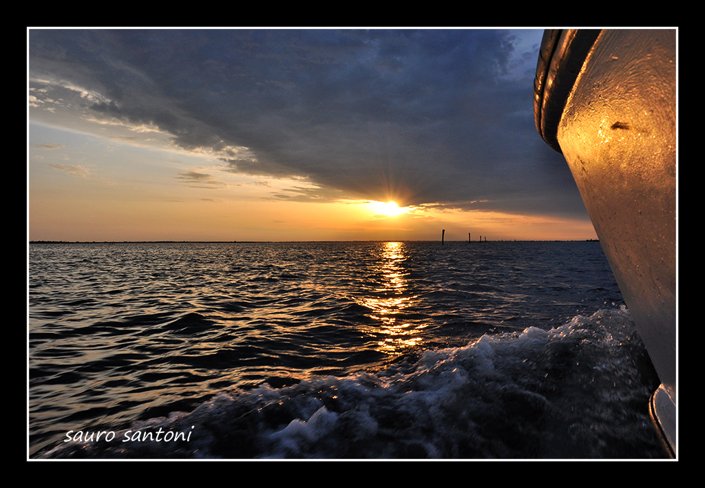 Tramonto nella Sacca Di Gorino (Delta del Pò)