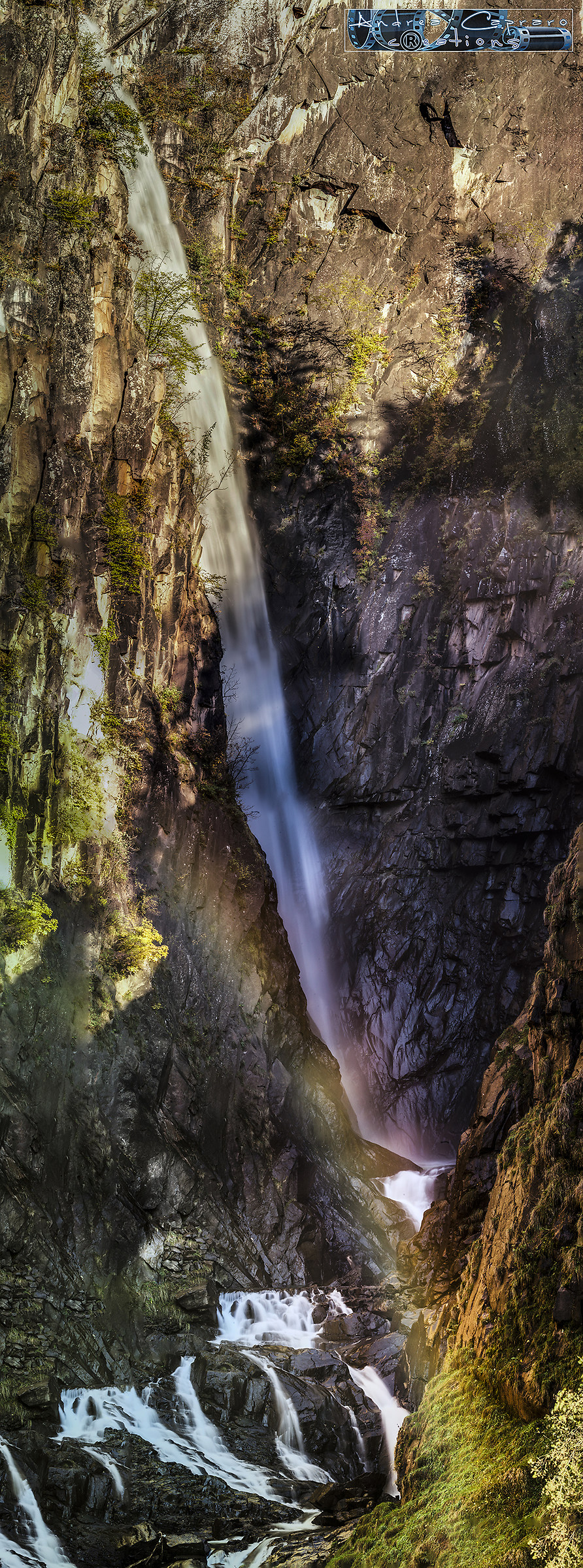 Waterfall of Fragsburg, Merano (bz).