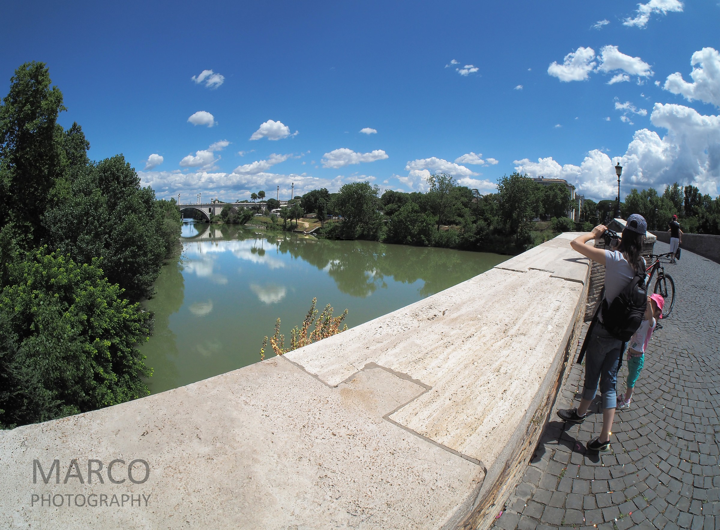 Photographing from Ponte Milvio