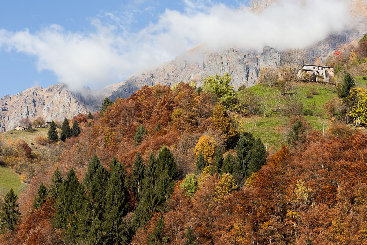 Autumn in Valtorta, to Pizzo Tre Signori ...