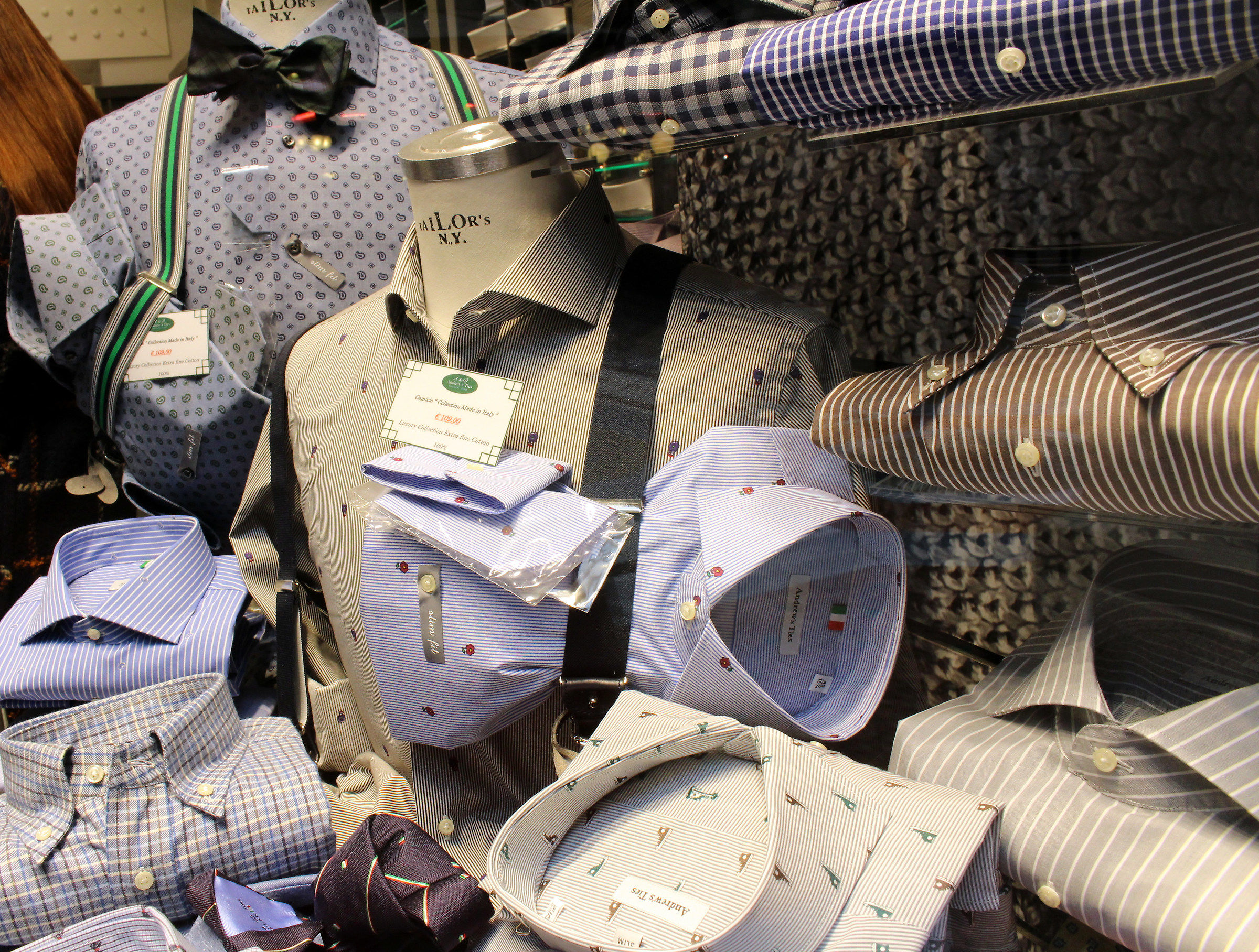 Camicie in Galleria Vittorio Emanuele a Milano