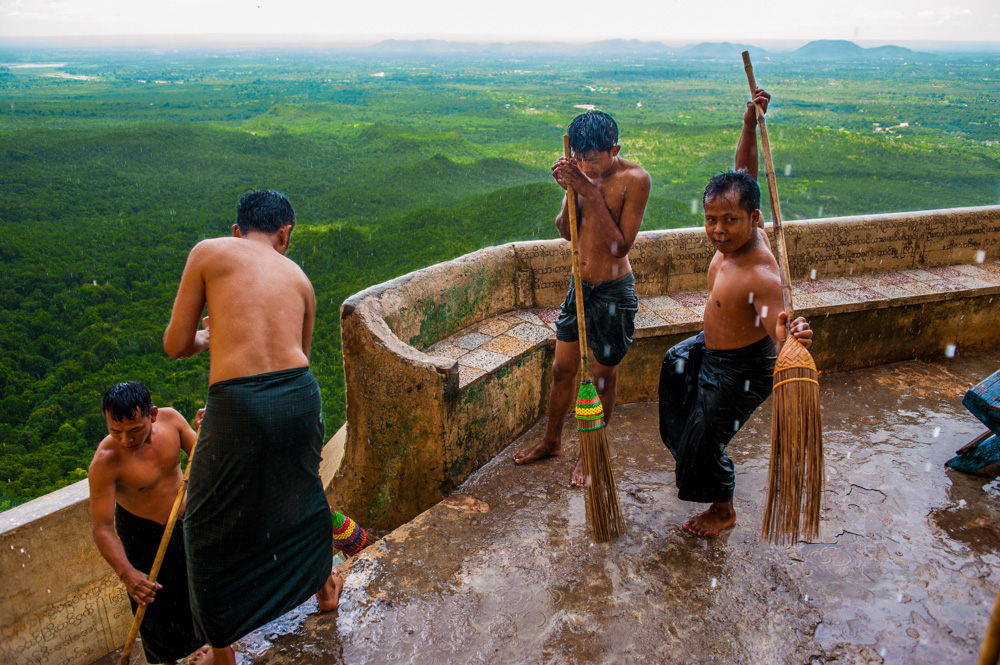 Mount Popa cleaning