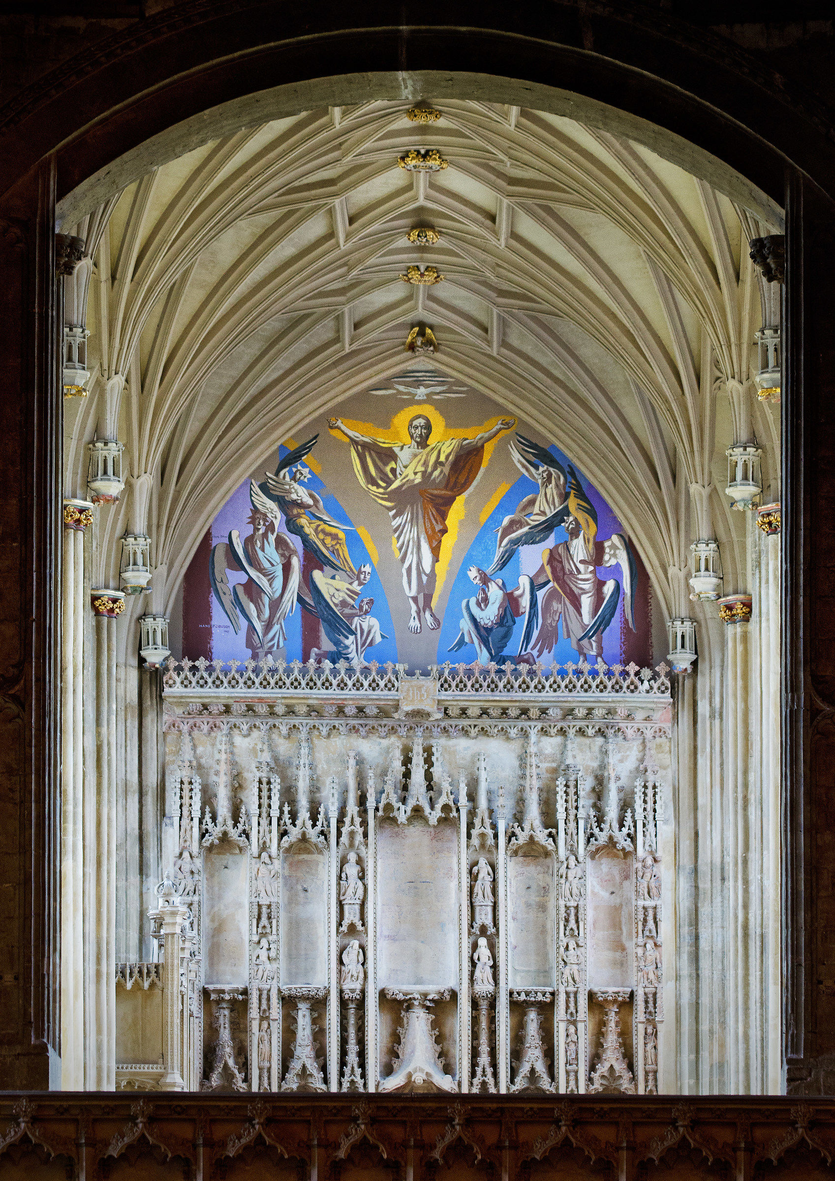The Ascension, Hans Feibusch, Christchurch Priory