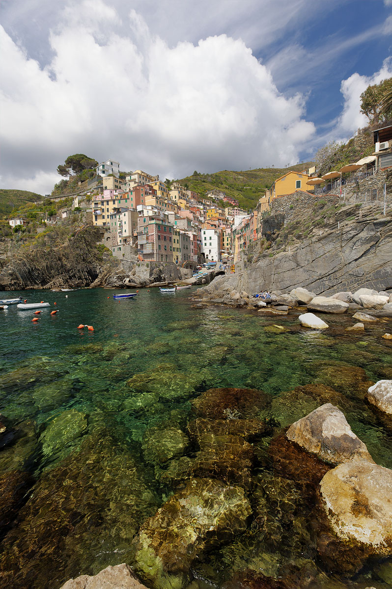 Riomaggiore from the rocks