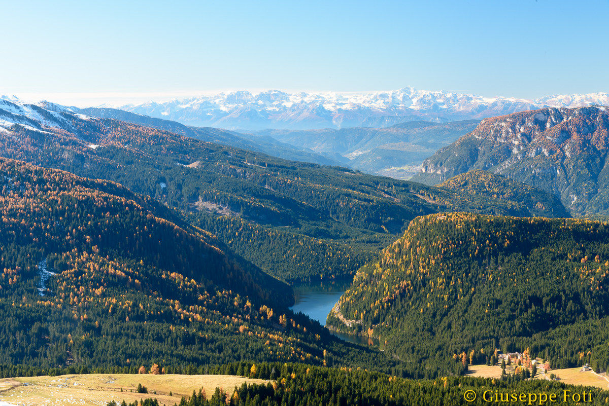 The lakes of Colbricon from Mount Castellazzo