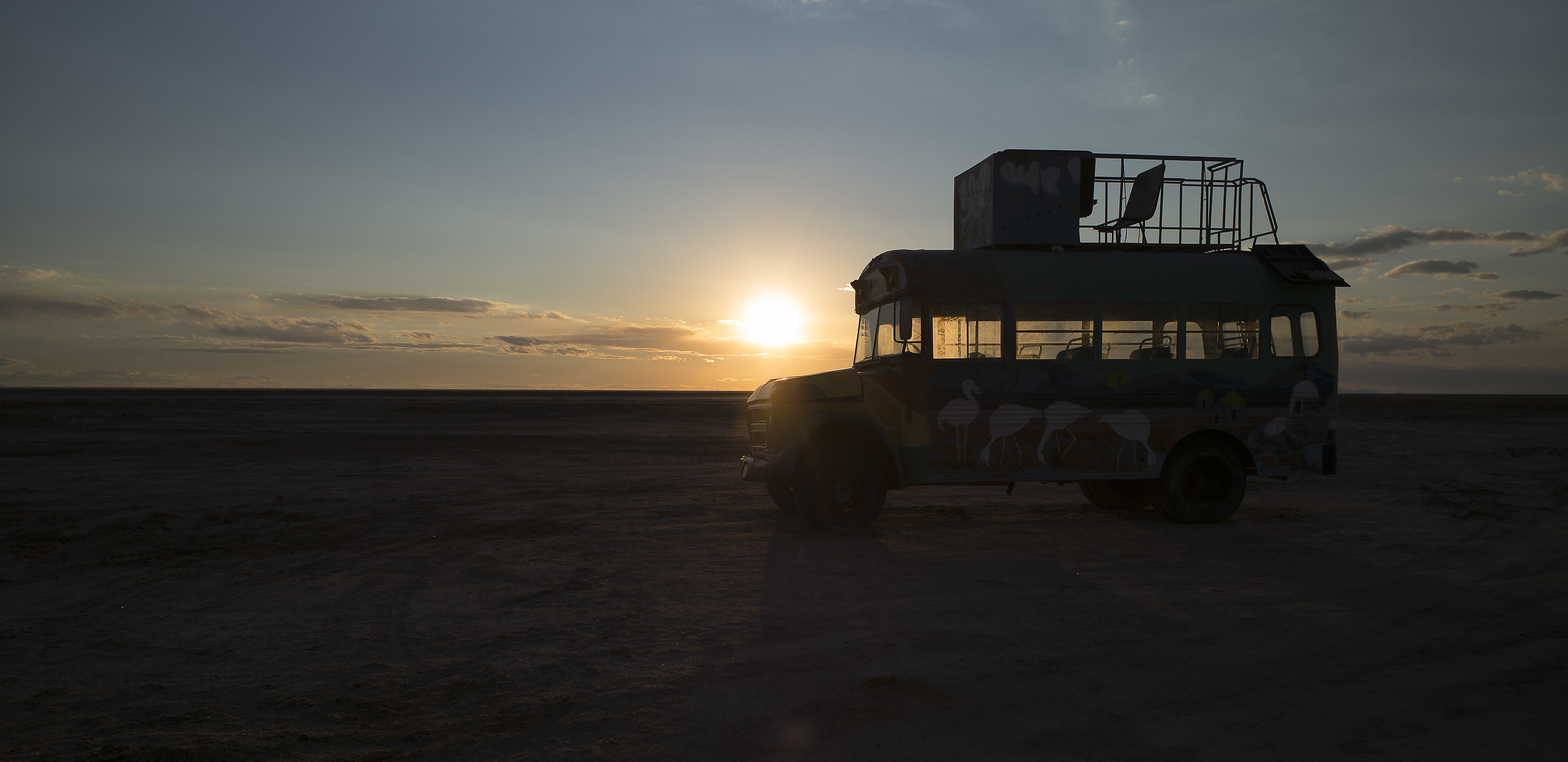 Sunset at the Salar de Uyuni