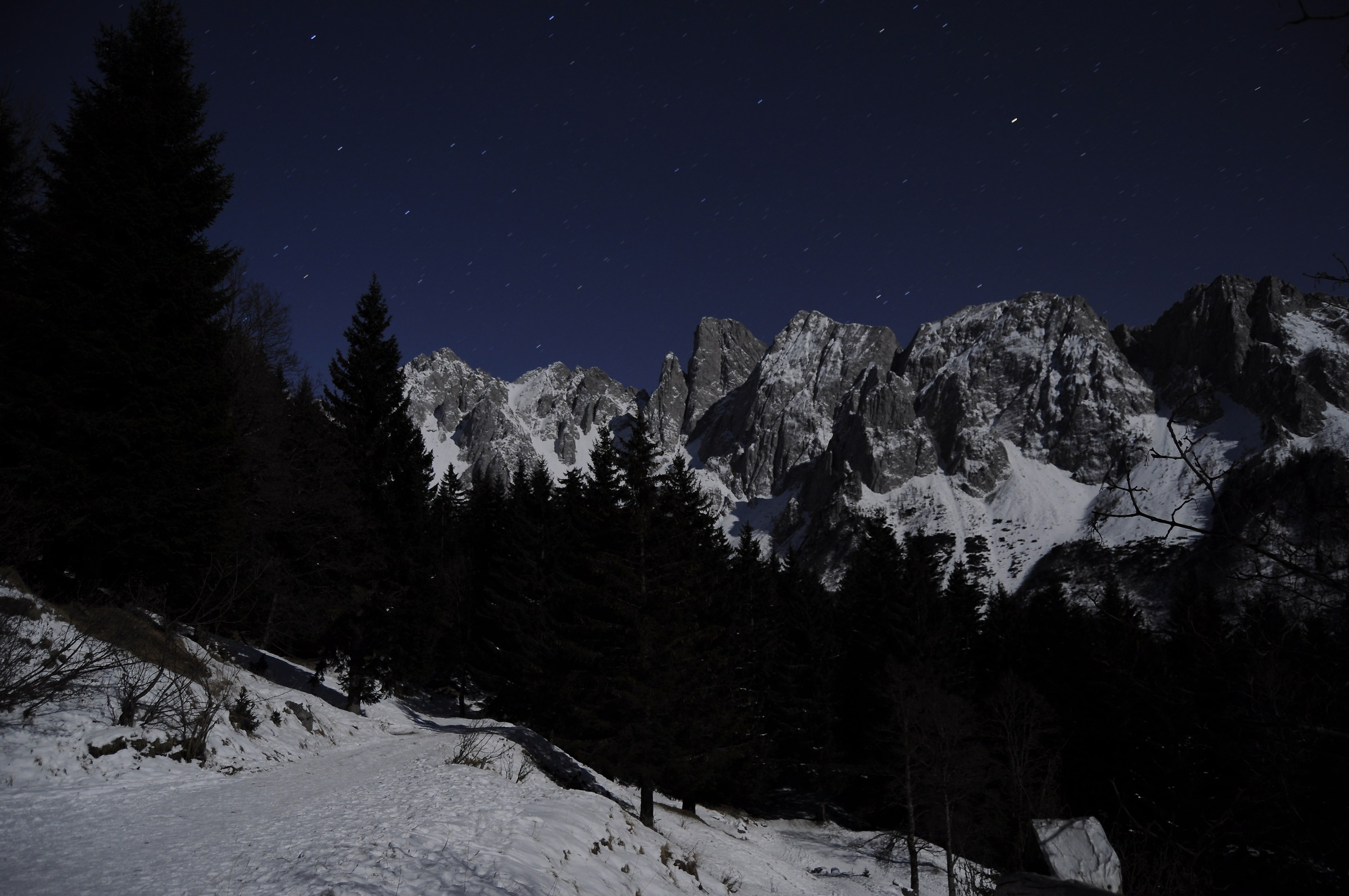 Panorama from the shelter Bagozza