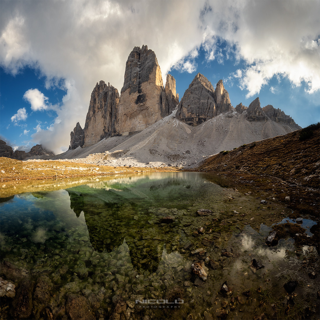 Three Peaks reflected