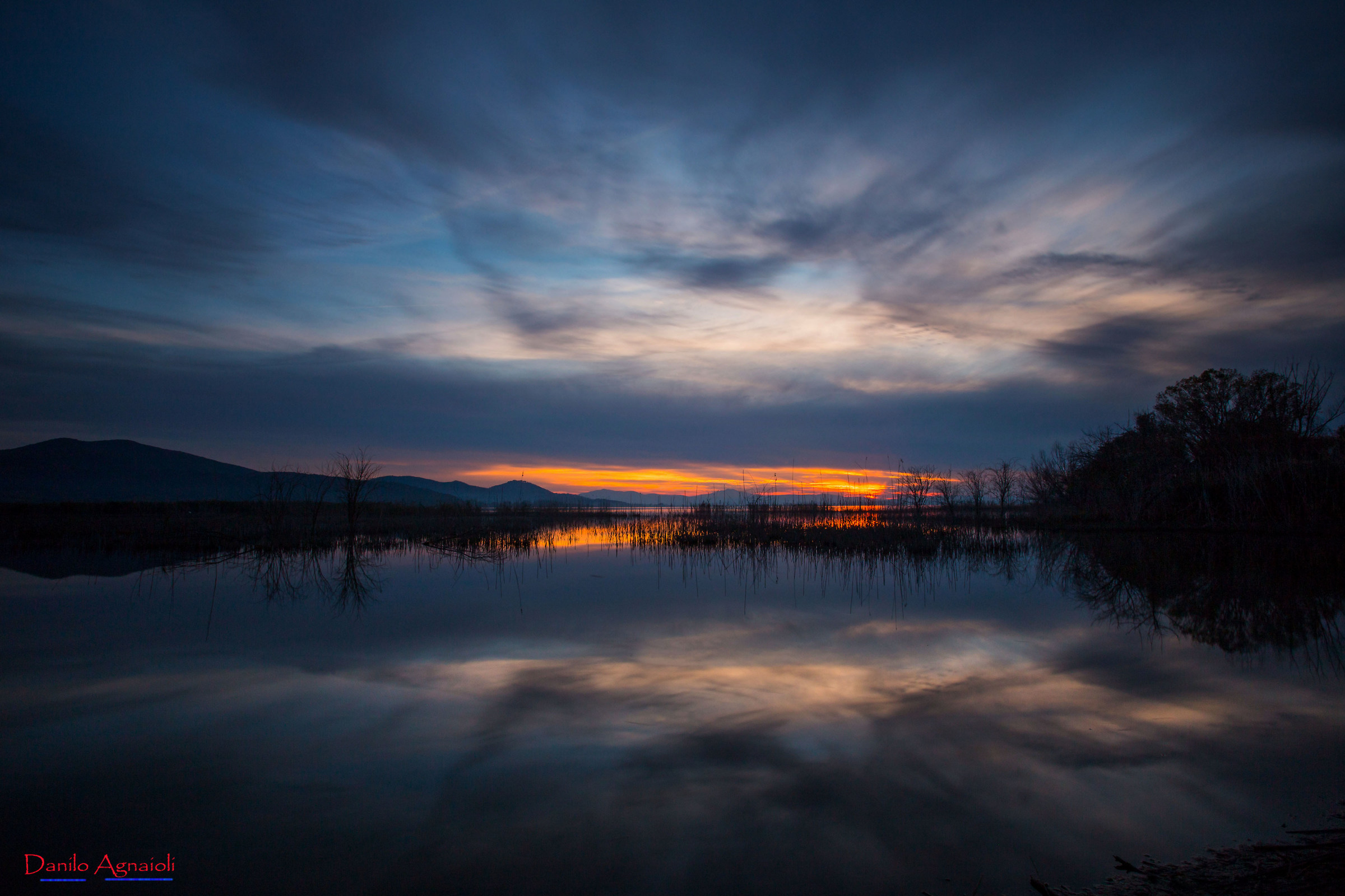 and 'almost dark, but a glimmer of light remains.