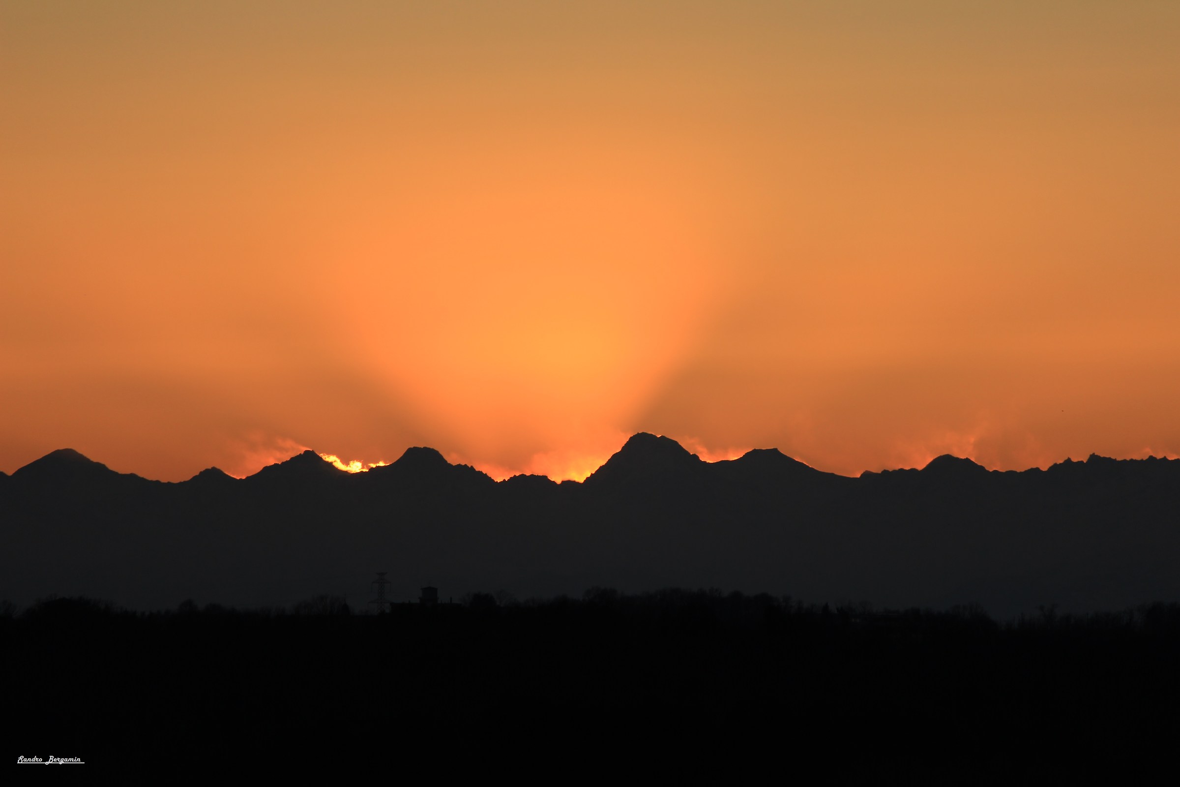 Sunset from Tornavento